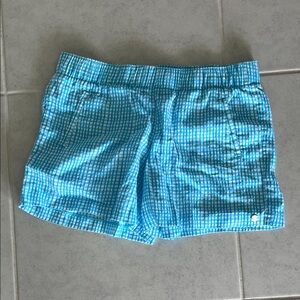 Lilly Pulitzer Turquoise Plaid Shorts